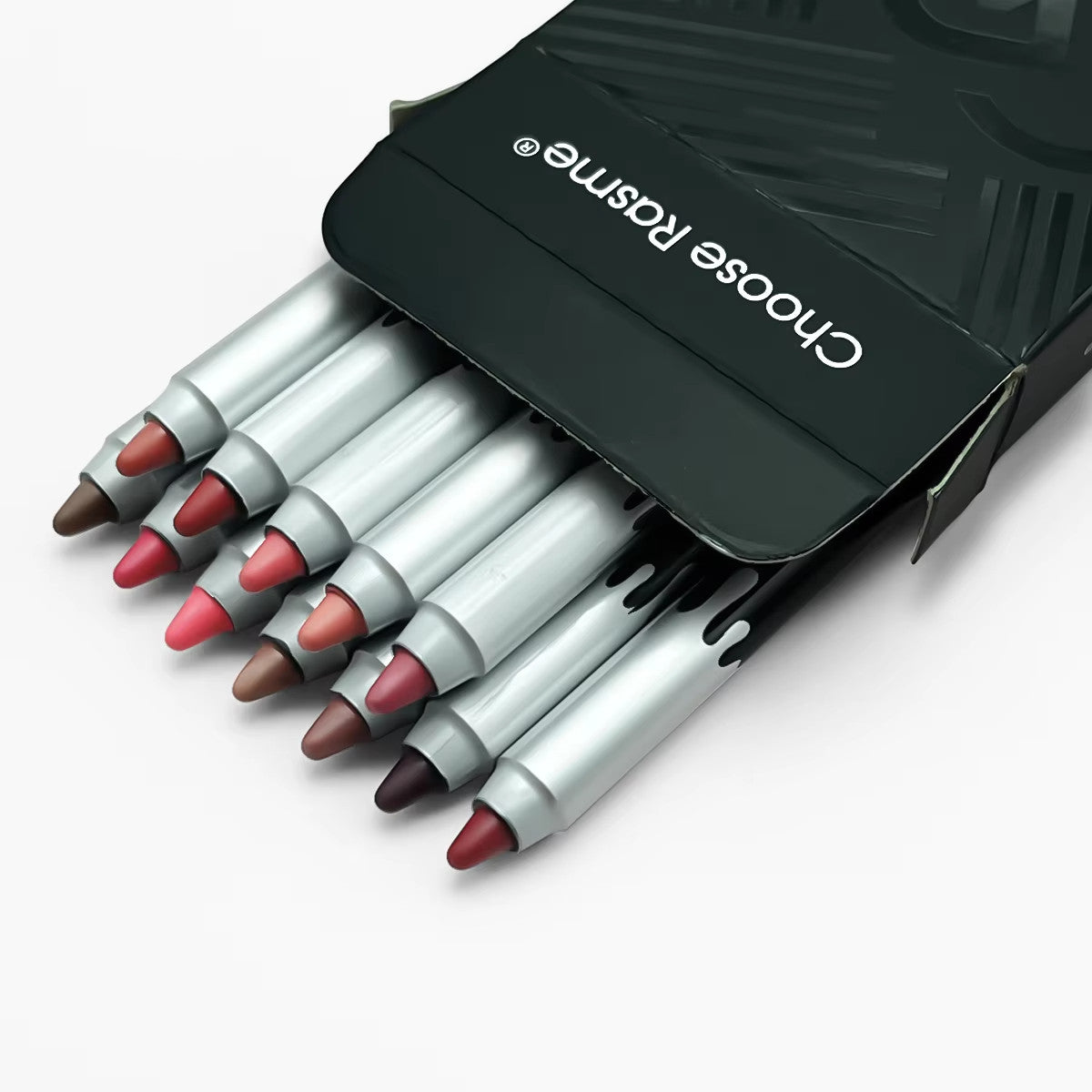 12 Color Matte Lip Liner Set Long Lasting Waterproof Lipstick Pencils