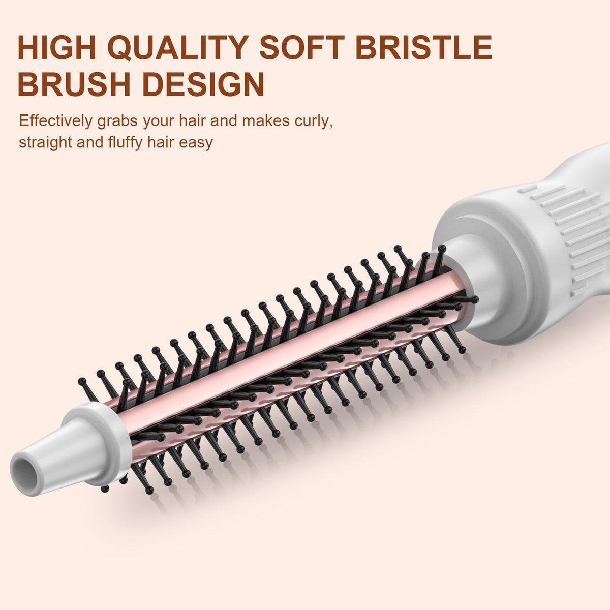 0.5 Inch Thermal Curling Brush - Volumizing Heated Round Styling Tool