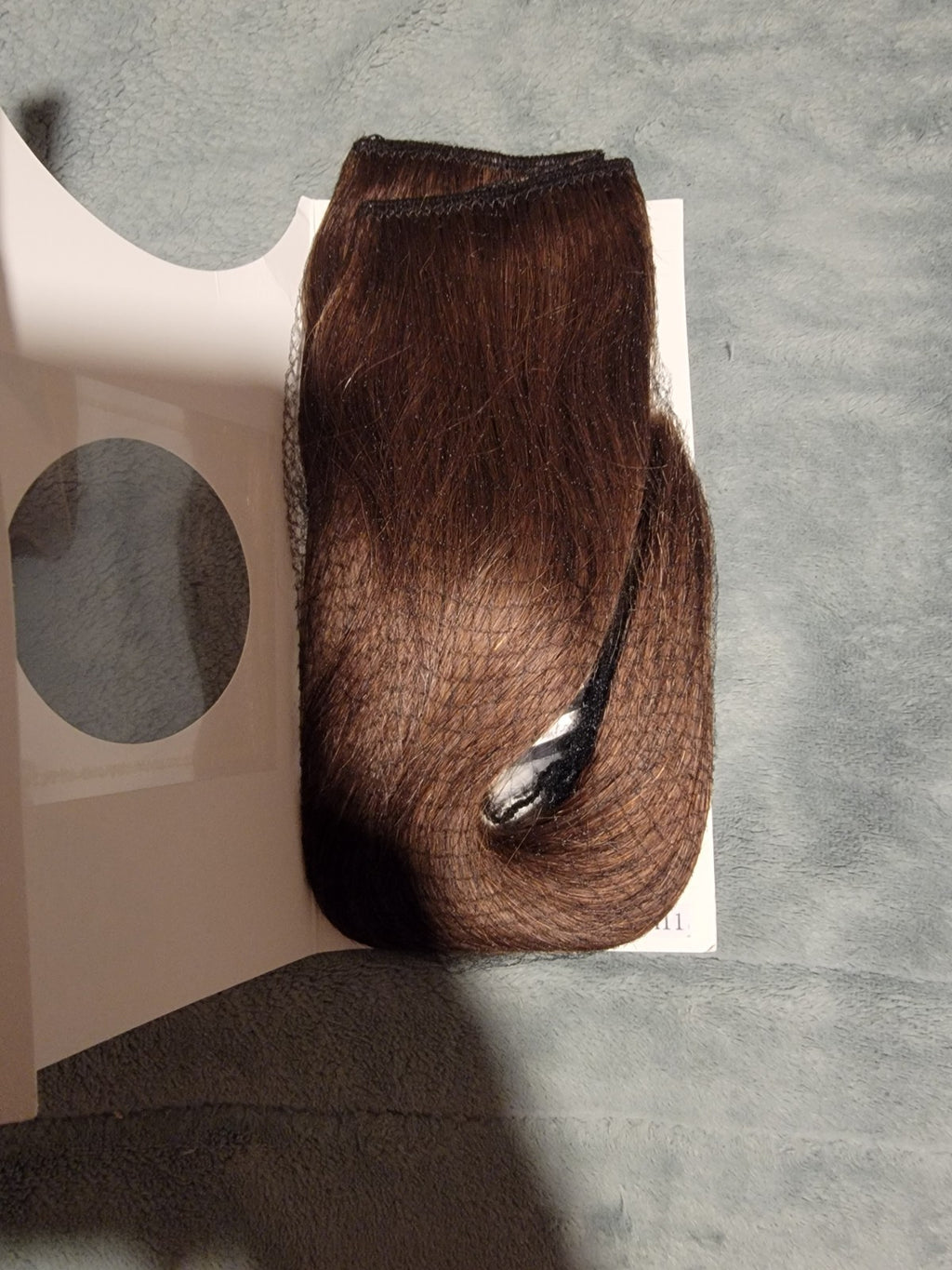 Halo Invisible Wire Hair Extensions - 100% Remy Human Hair, 11 Inch Medium Brown