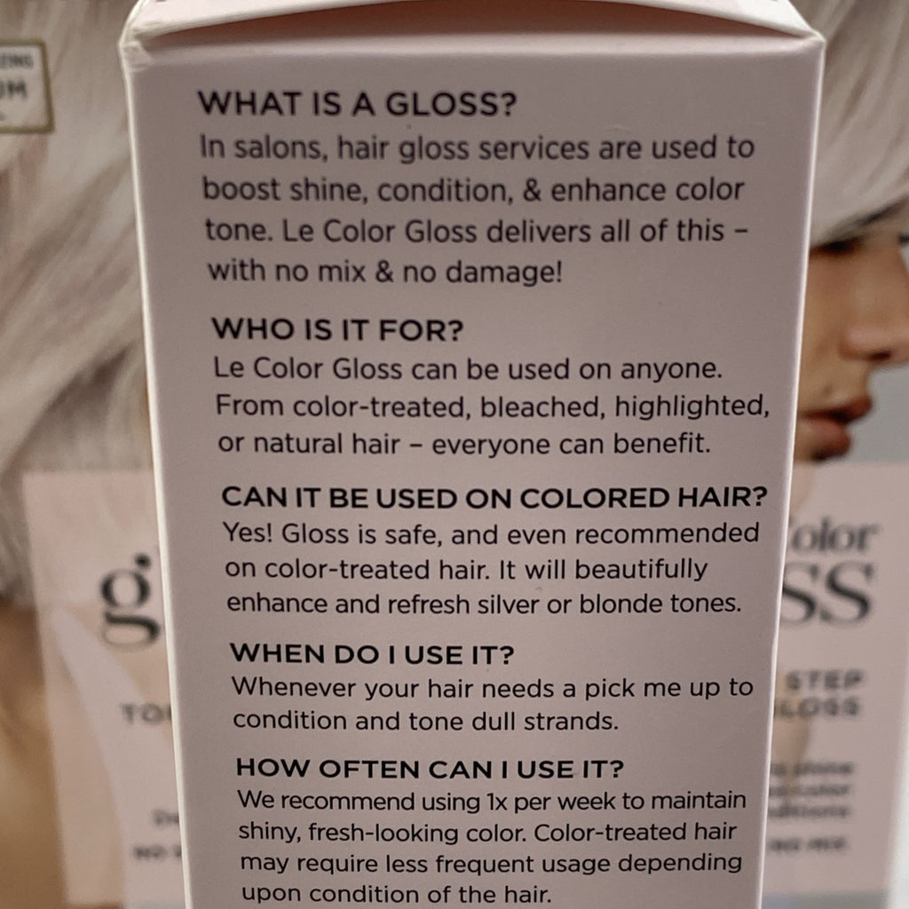 3-Pack L'Oréal Le Color Gloss Platinum Pearl Hair Toning Kit