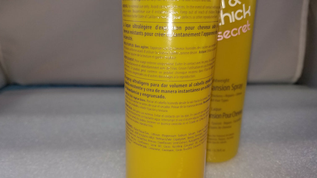 Full & Thick Hair Expansion Spray - Lightweight Volumizing & Heat Protectant, 6.78 oz