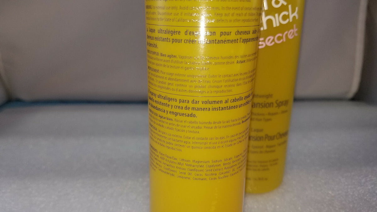 Full & Thick Hair Expansion Spray - Lightweight Volumizing & Heat Protectant, 6.78 oz