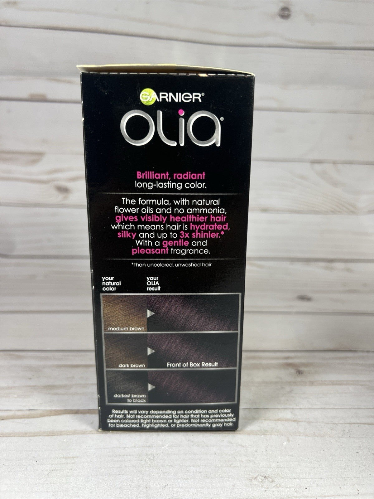 Garnier Olia Black Amethyst Permanent Hair Color No Ammonia - Pack of 3