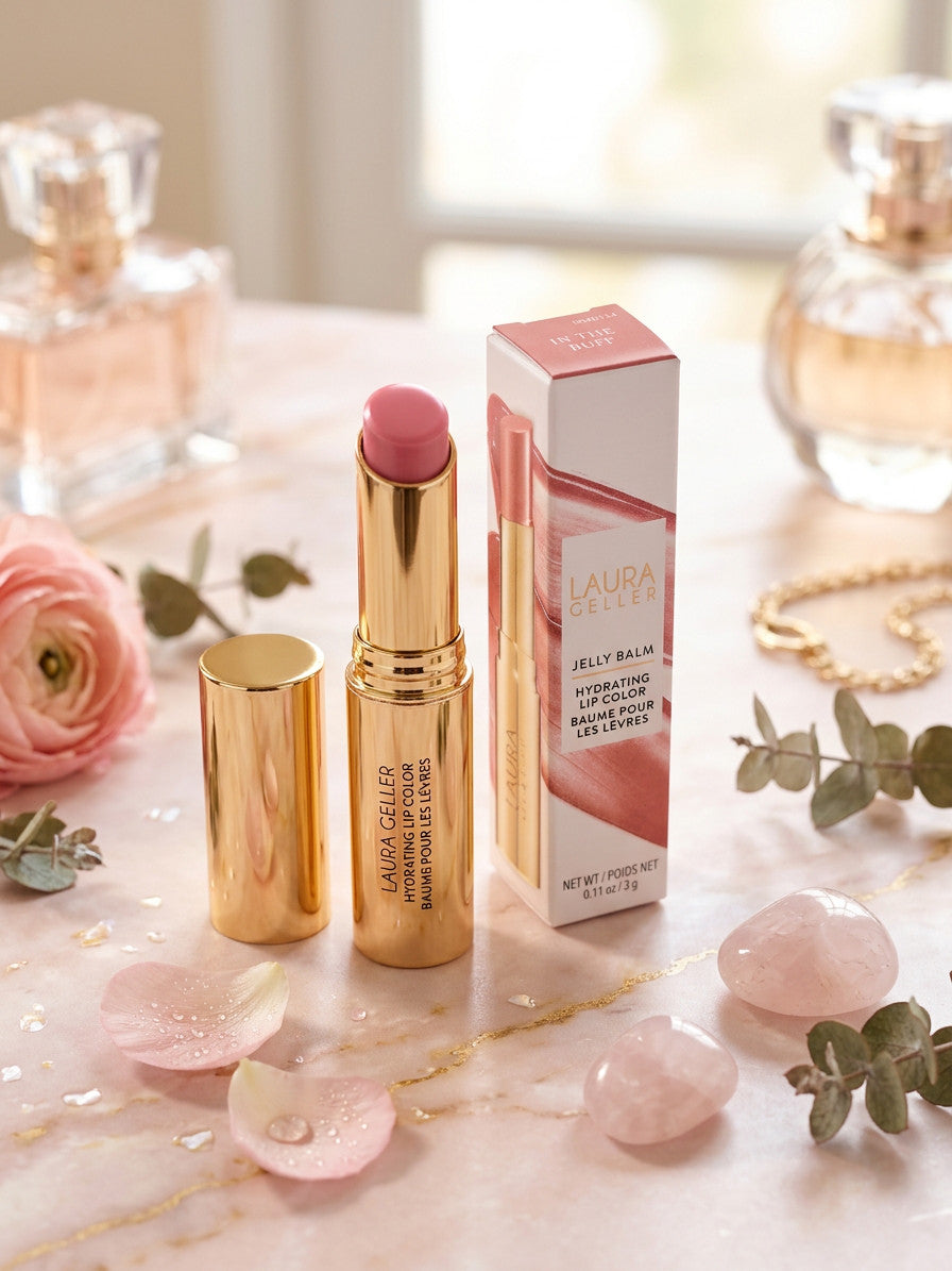 Hydrating Lip Balm Stick - Nourishing, Semi-Shine Lip Color with Squalane & Vitamin E