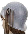 Silicone Hair Coloring Cap with 10 Disposable Liners - Professional Hair Tinting