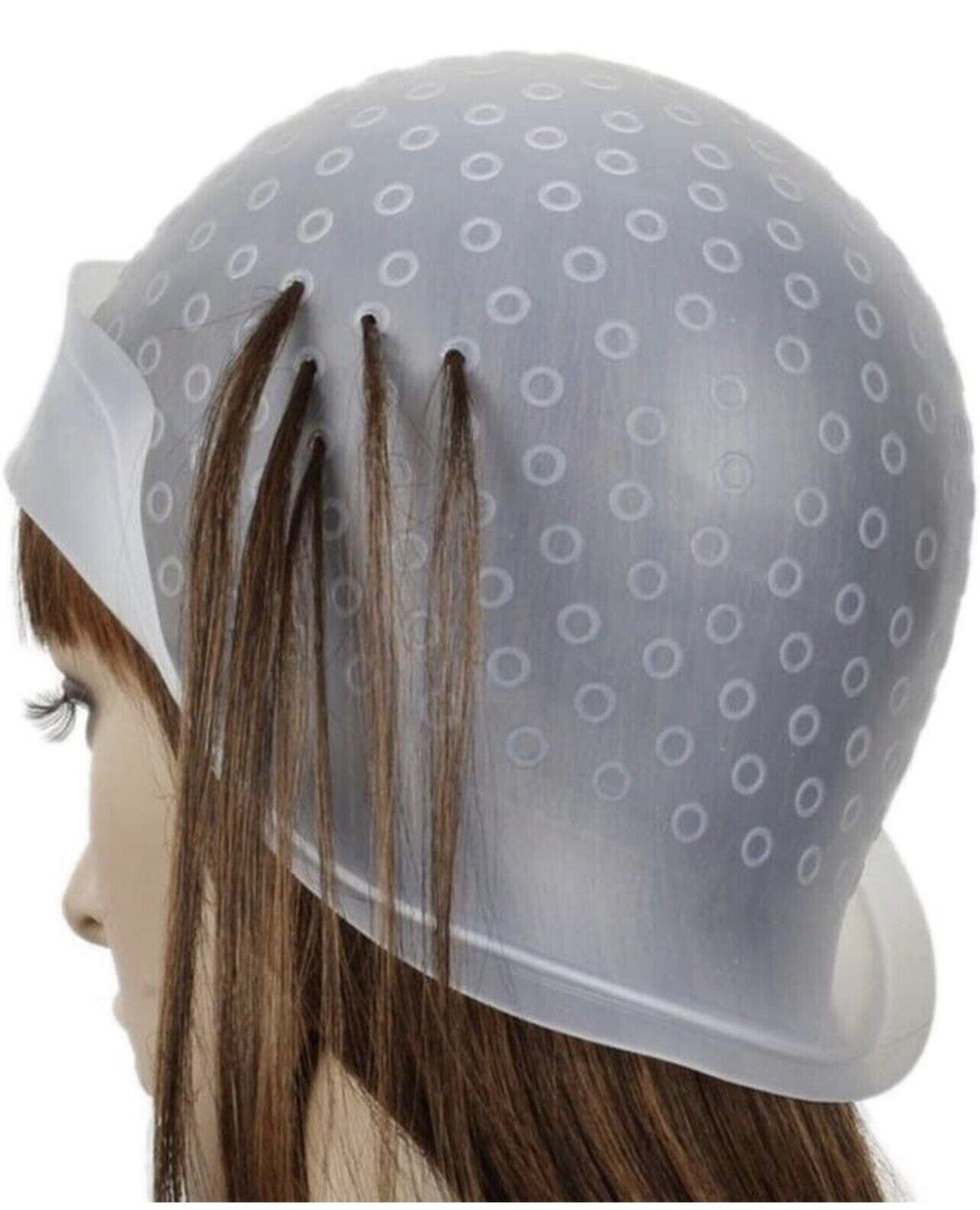 Silicone Hair Coloring Cap with 10 Disposable Liners - Professional Hair Tinting