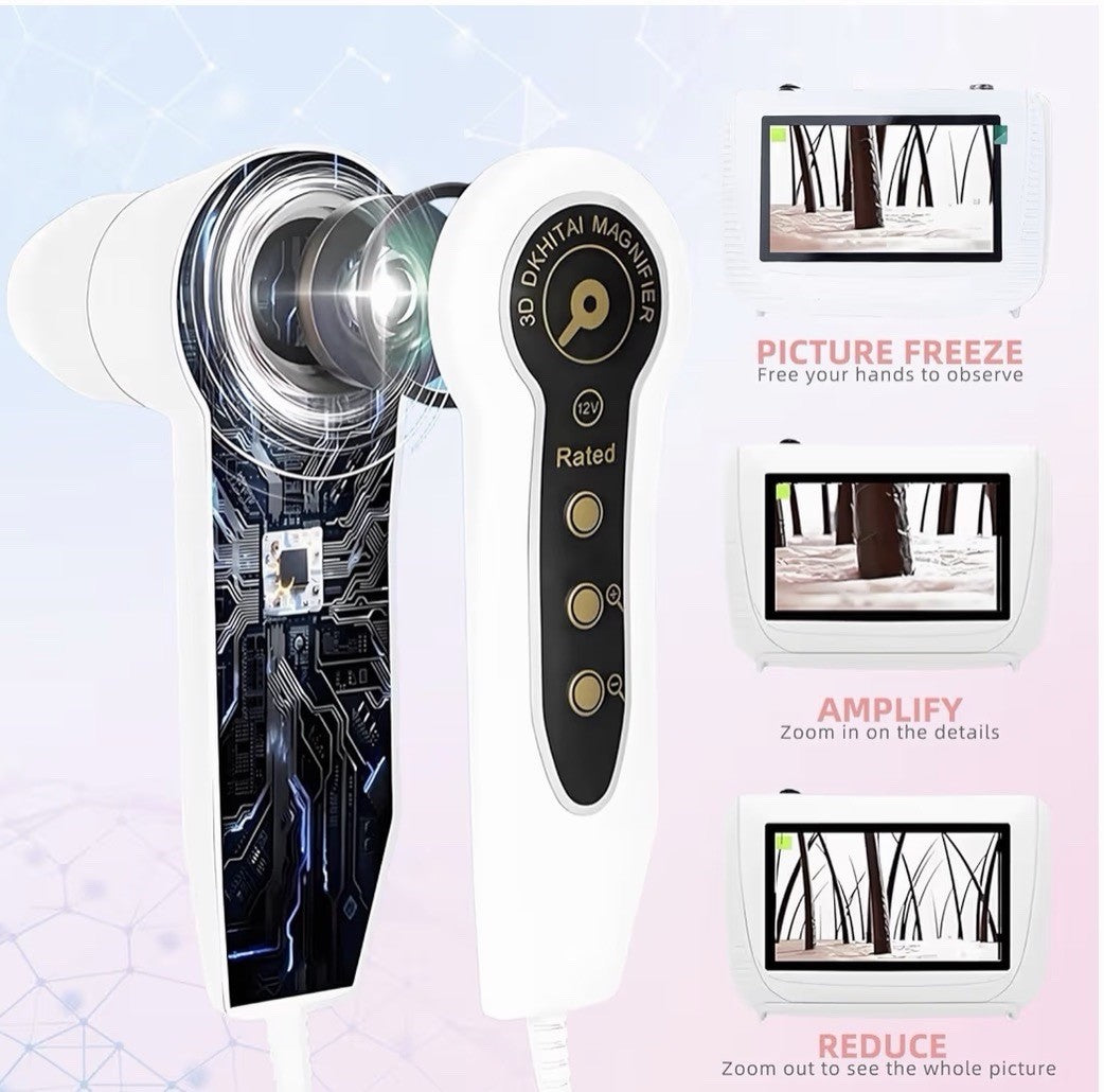Digital Hair & Skin Analyzer with 5 Inch HD Screen 50X-200X Magnification