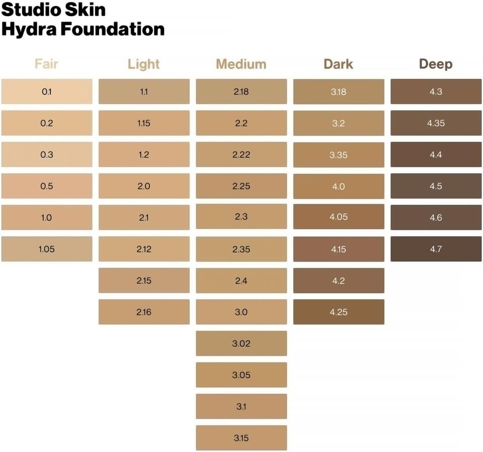 Hydrating Longwear Foundation with Hyaluronic Acid - Multiple Shades