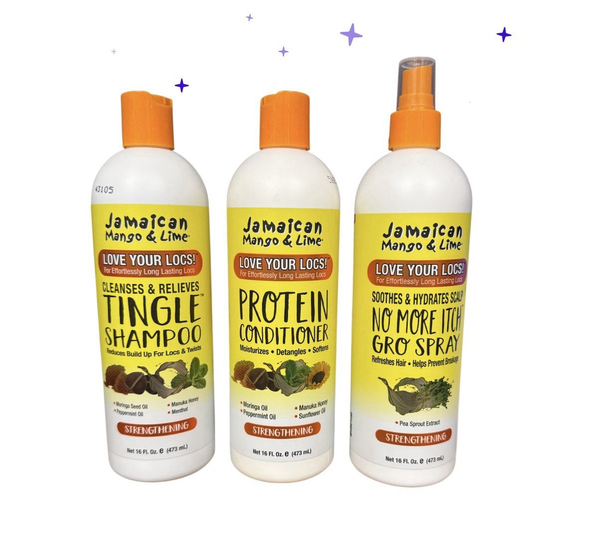 Jamaican Mango & Lime Shampoo & Conditioner Set - 16 Oz Each