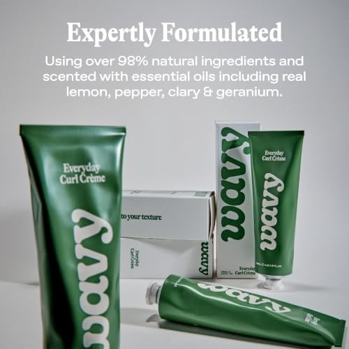 Lightweight Curl Cream for Men - Natural Wavy Hair, Frizz Control, Hold