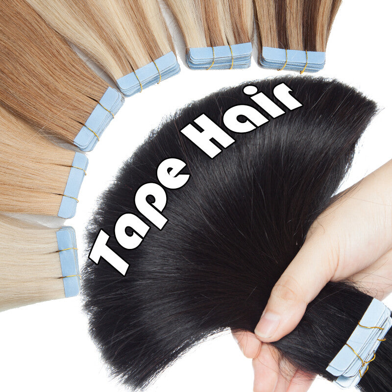 Premium Russian Remy Tape-In Hair Extensions Full Head - Thick & Natural