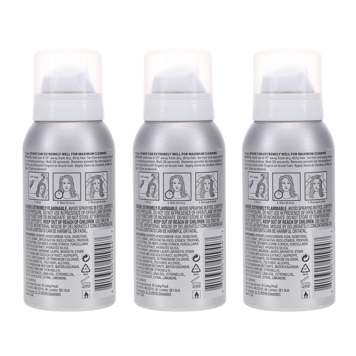 Dry Shampoo for Hair Cleaning & Freshness - 2.4 oz, 3 Pack