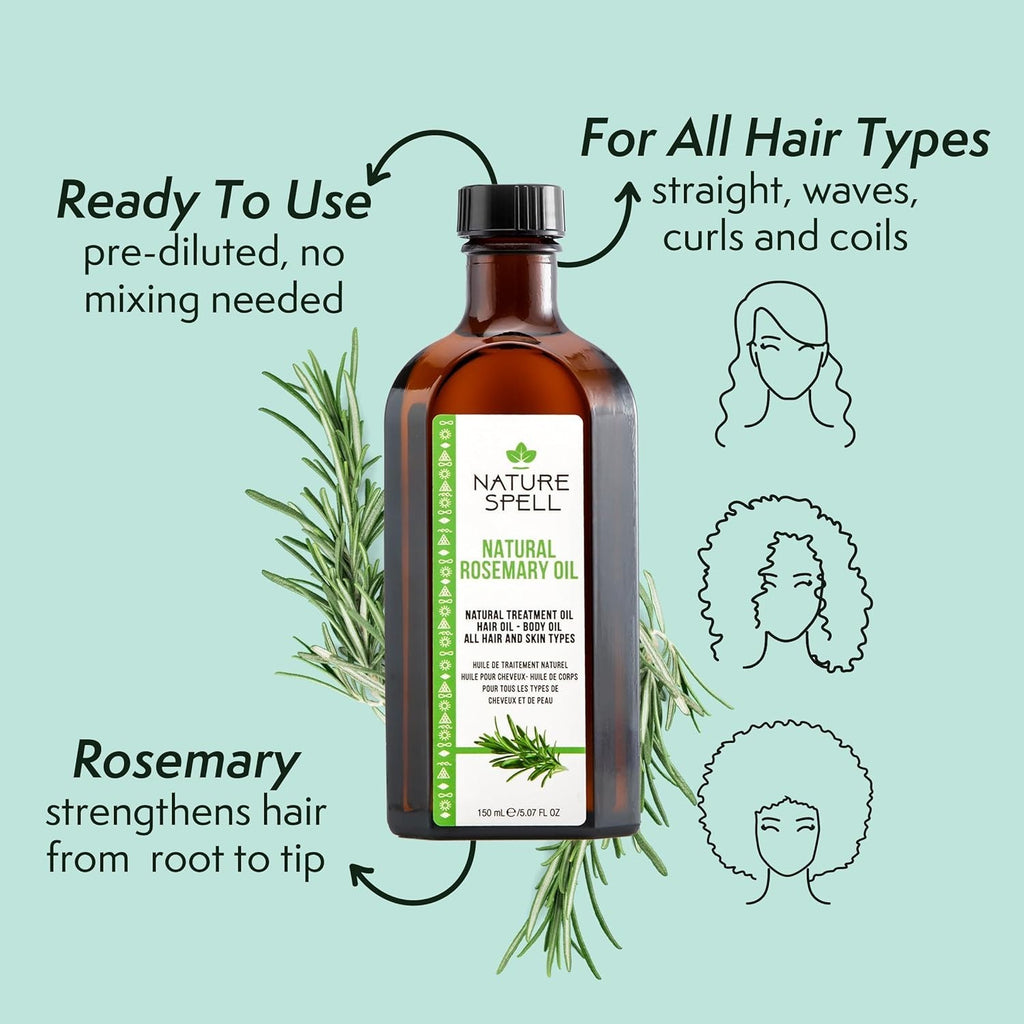 Plant-Based Hair Growth Shampoo & Conditioner Duo with Rosemary Oil