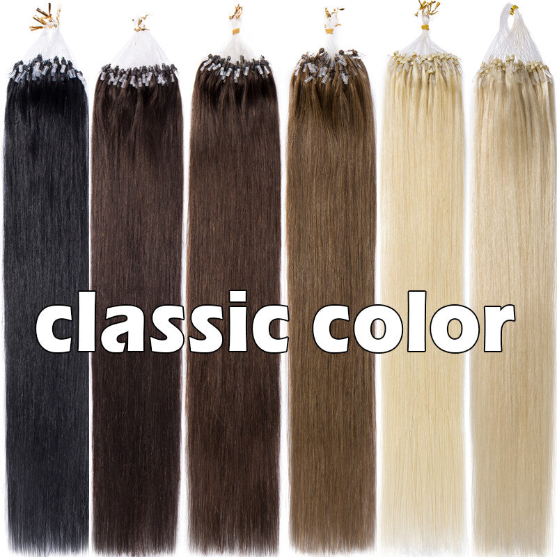Micro Loop Hair Extensions Beads Link - Remy Human Hair Tips & Beads