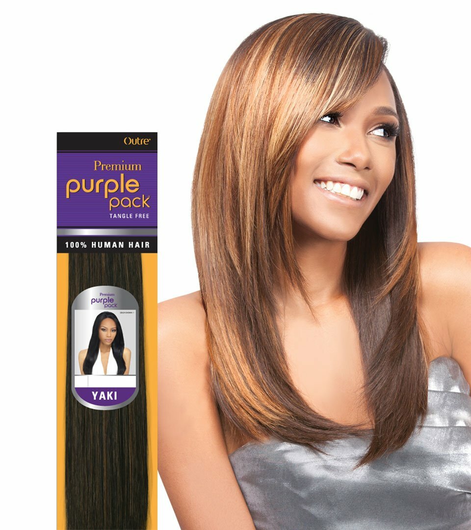 Premium Human Hair Yaki Weave 8 Inch - Color Options Available