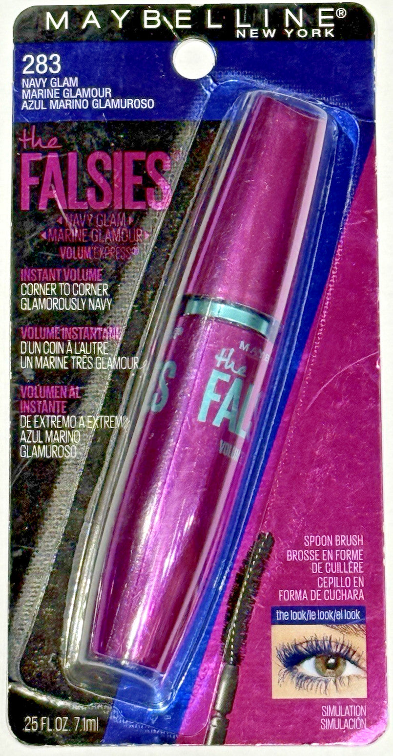 Washable Navy Mascara with Volume - The Falsies by Maybelline