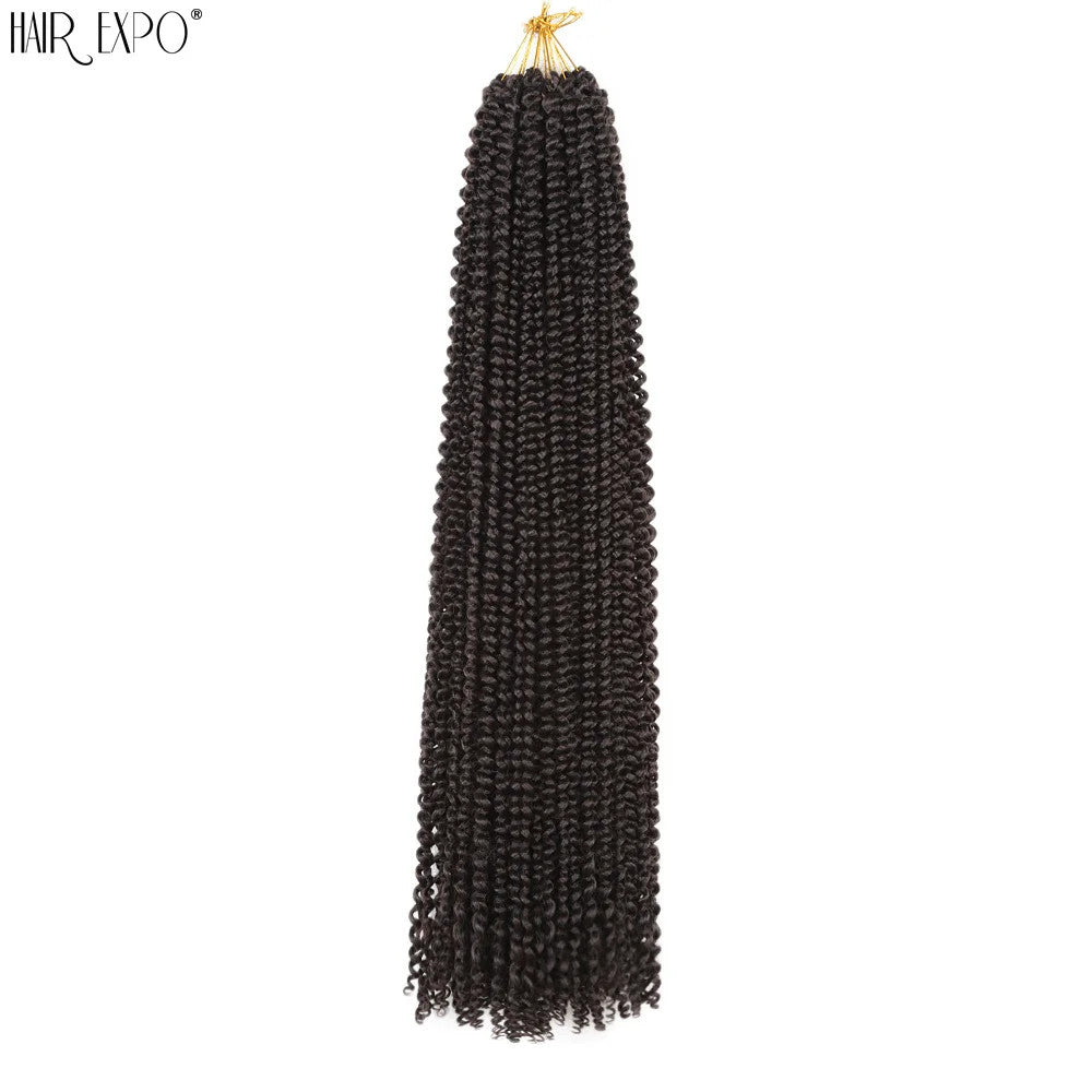 Pre Looped Ombre Passion Twist Crochet Hair Water Wave Synthetic