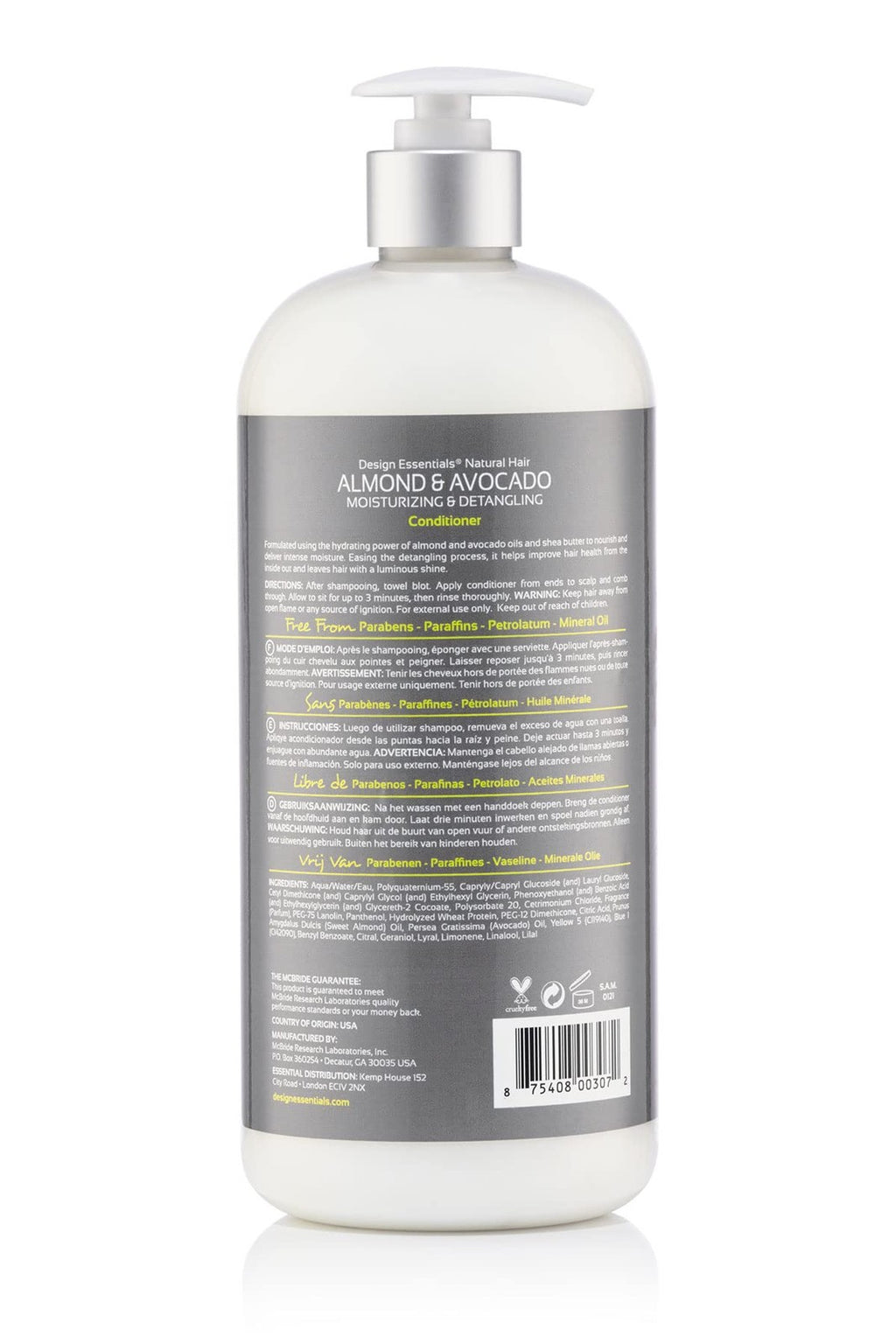 Moisturizing & Detangling Conditioner for Natural Hair 34 oz - Hydrating Shea & Avocado Blend