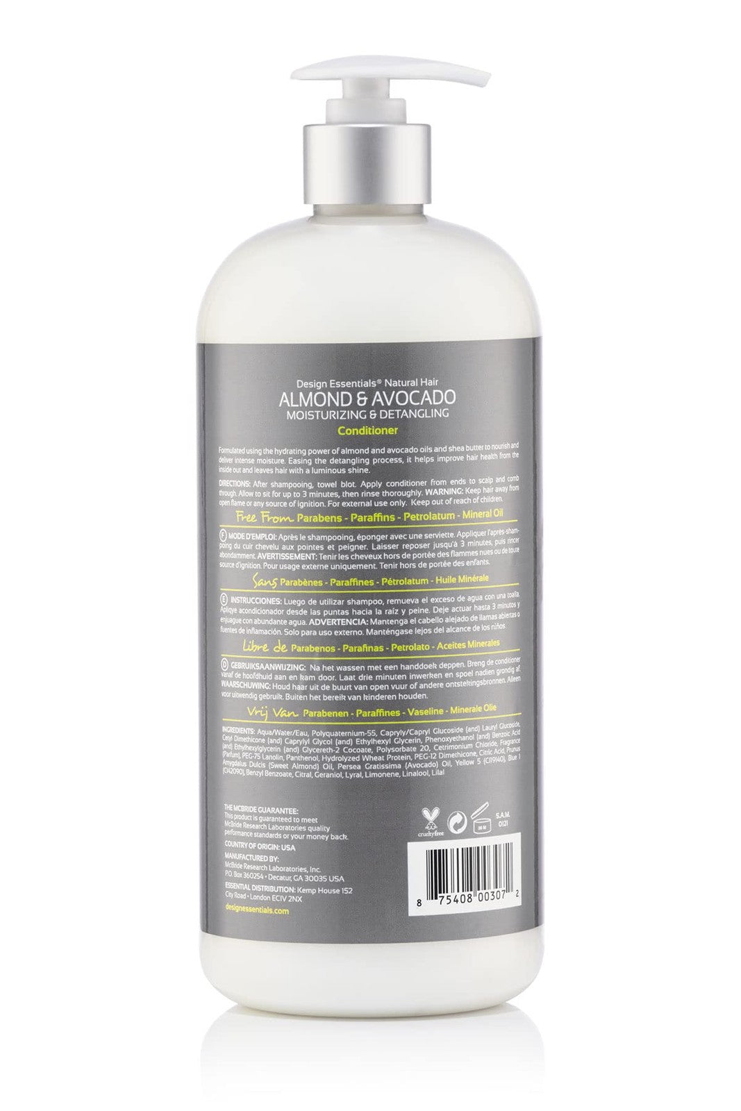 Moisturizing & Detangling Conditioner for Natural Hair 34 oz - Hydrating Shea & Avocado Blend
