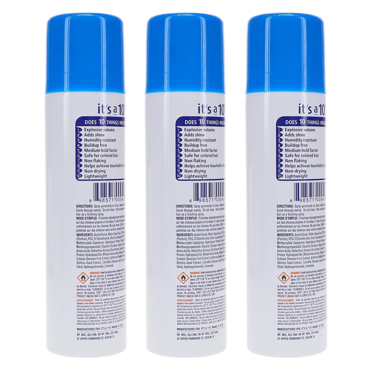 Volumizing Hair Spray - Miracle Blowdry 6 fl oz, Pack of 3