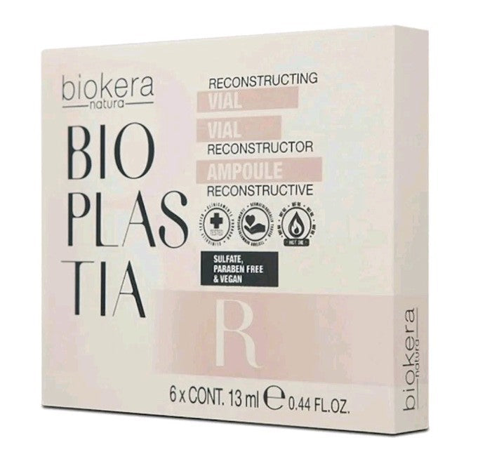Hair Repair Ampoules Set - Biokera Bioplastia Reconstructing Treatment, 6 Pack of 13ml