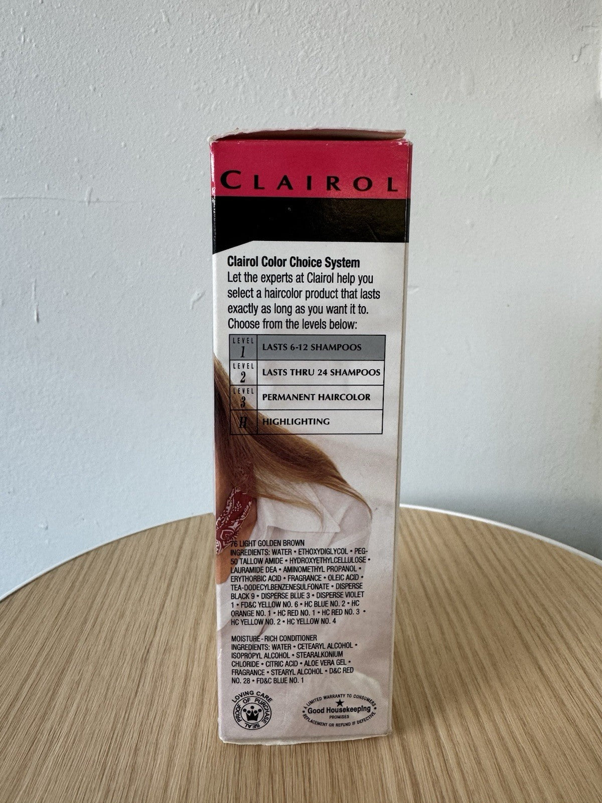 Hair Color Lotion Light Golden Brown 76 - Clairol Loving Care