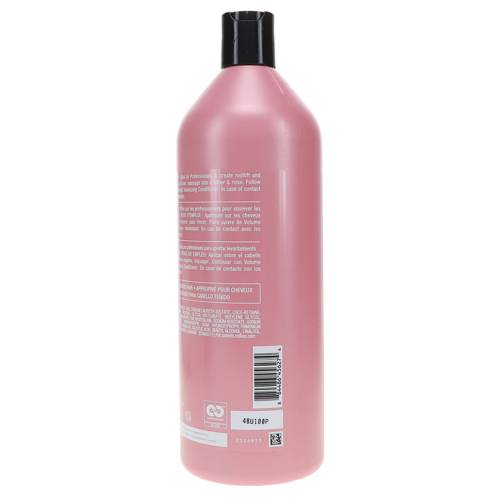 Redken Volume Injection Shampoo 33.8 oz - Boosts Fine Hair, Adds Body & Shine
