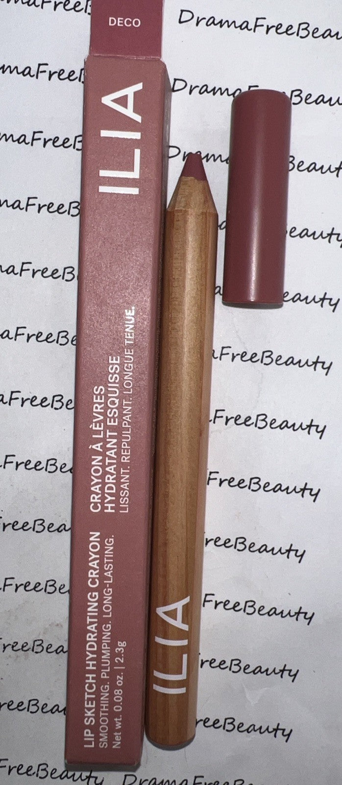 Ilia Lip Sketch Hydrating Lipstick & Lip Liner Crayon in Deco 2.3g