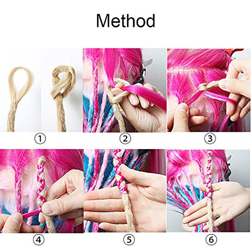 Synthetic Crochet Braiding Dreadlock Hair Extensions - Soft, Thick, Easy to Wear