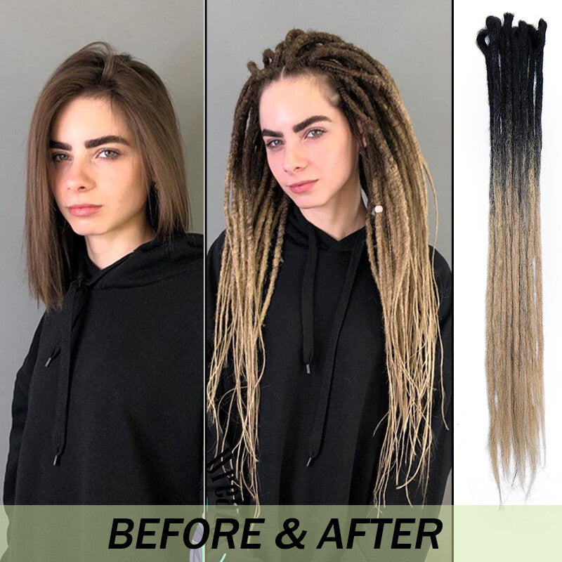 Synthetic Crochet Braiding Dreadlock Hair Extensions - Soft, Thick, Easy to Wear