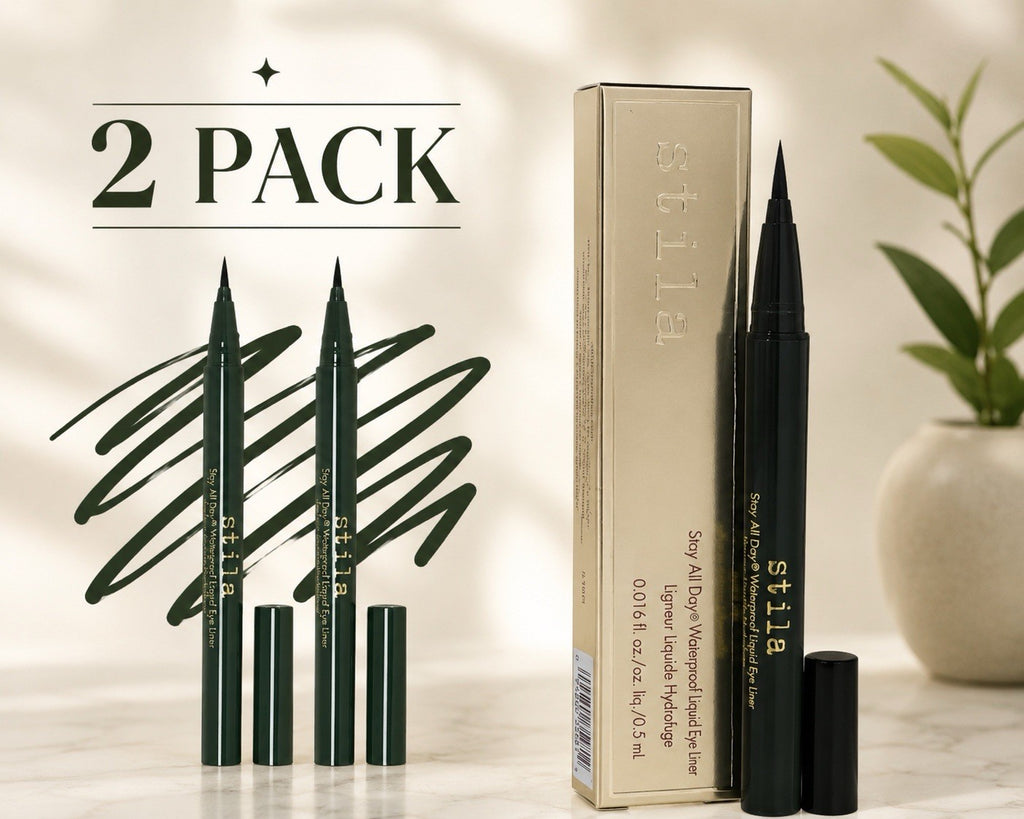 Waterproof Liquid Eyeliner - Intense Jade, 0.016 fl oz, 2 Pack