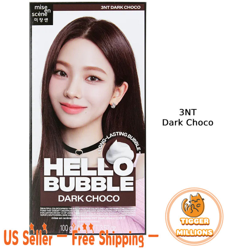 Hair Dye Dark Choco Bubble Hair Color for Korean Style Hair Coloring
