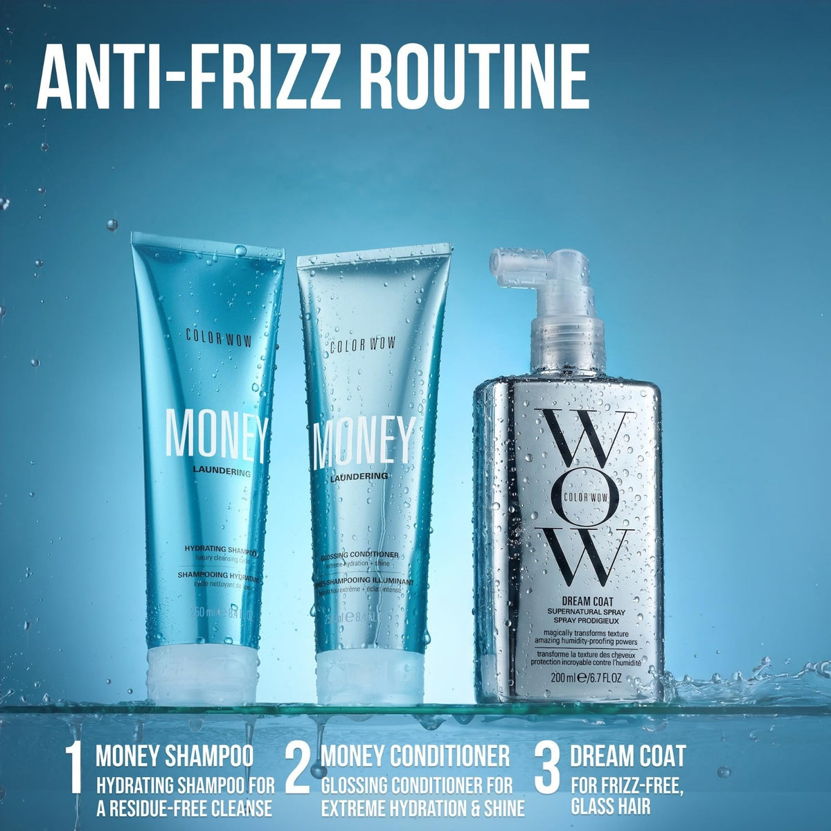 Anti-Humidity Frizz Control Spray - Sleek, Glossy Hair Finishing 8.5oz