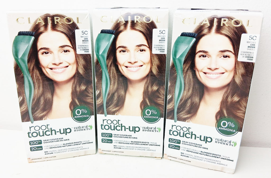 3-Pack Root Touch-Up Hair Dye in Light Brown - Natural Instincts 5C