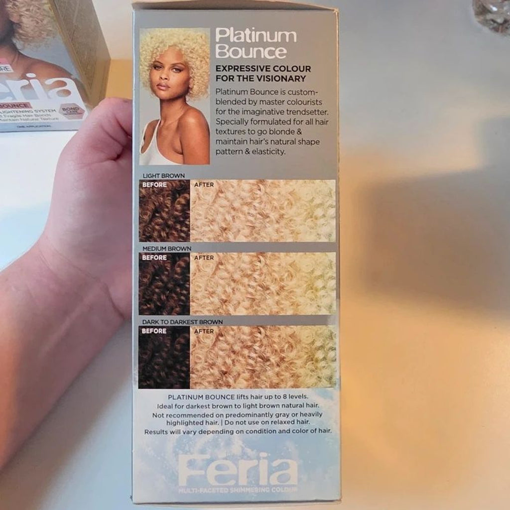 L'Oreal Feria Hair Color Platinum Bounce - Set of 3