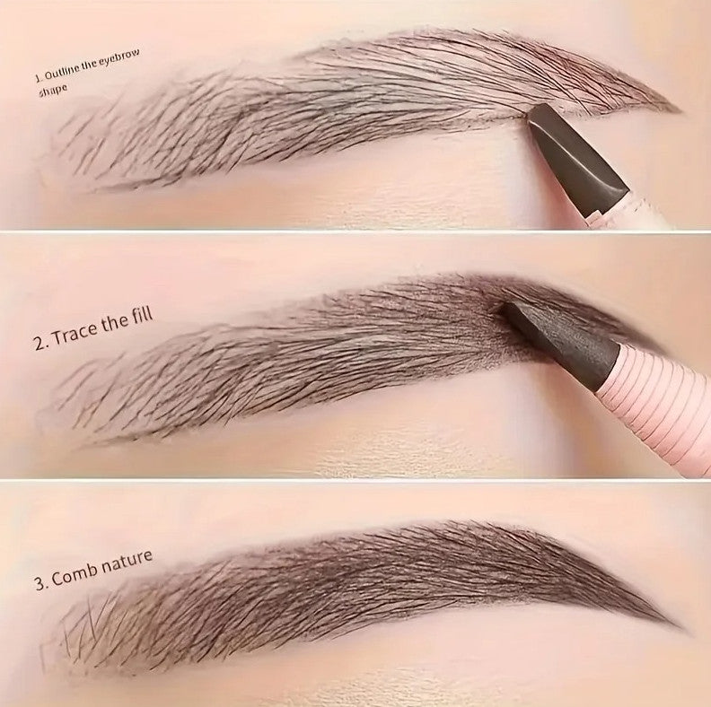 Eyebrow Pencil Natural Smudge Proof No Sharpening Brow Pen - Multiple Colors