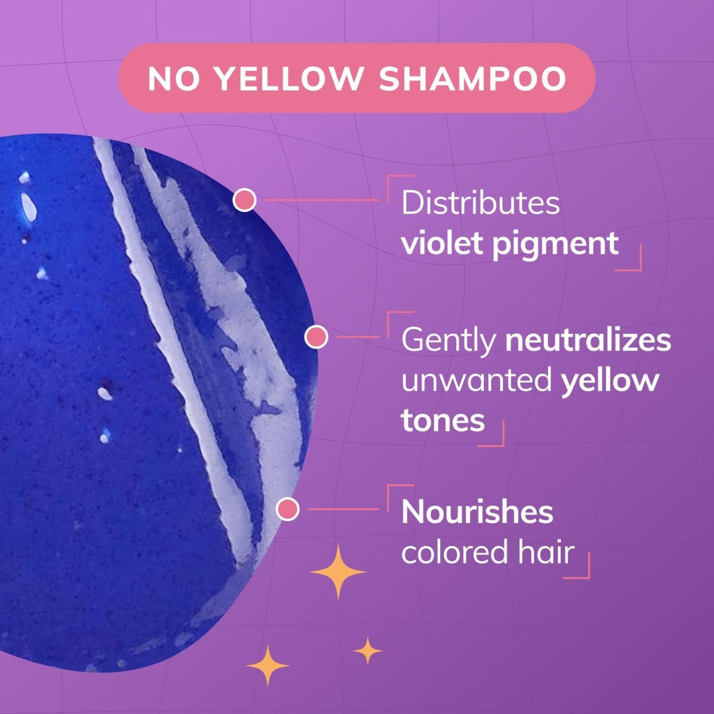 Purple Shampoo & Anti-Brass Hair Toner 11.8 oz 2-Pack for Blonde and Gray Hair