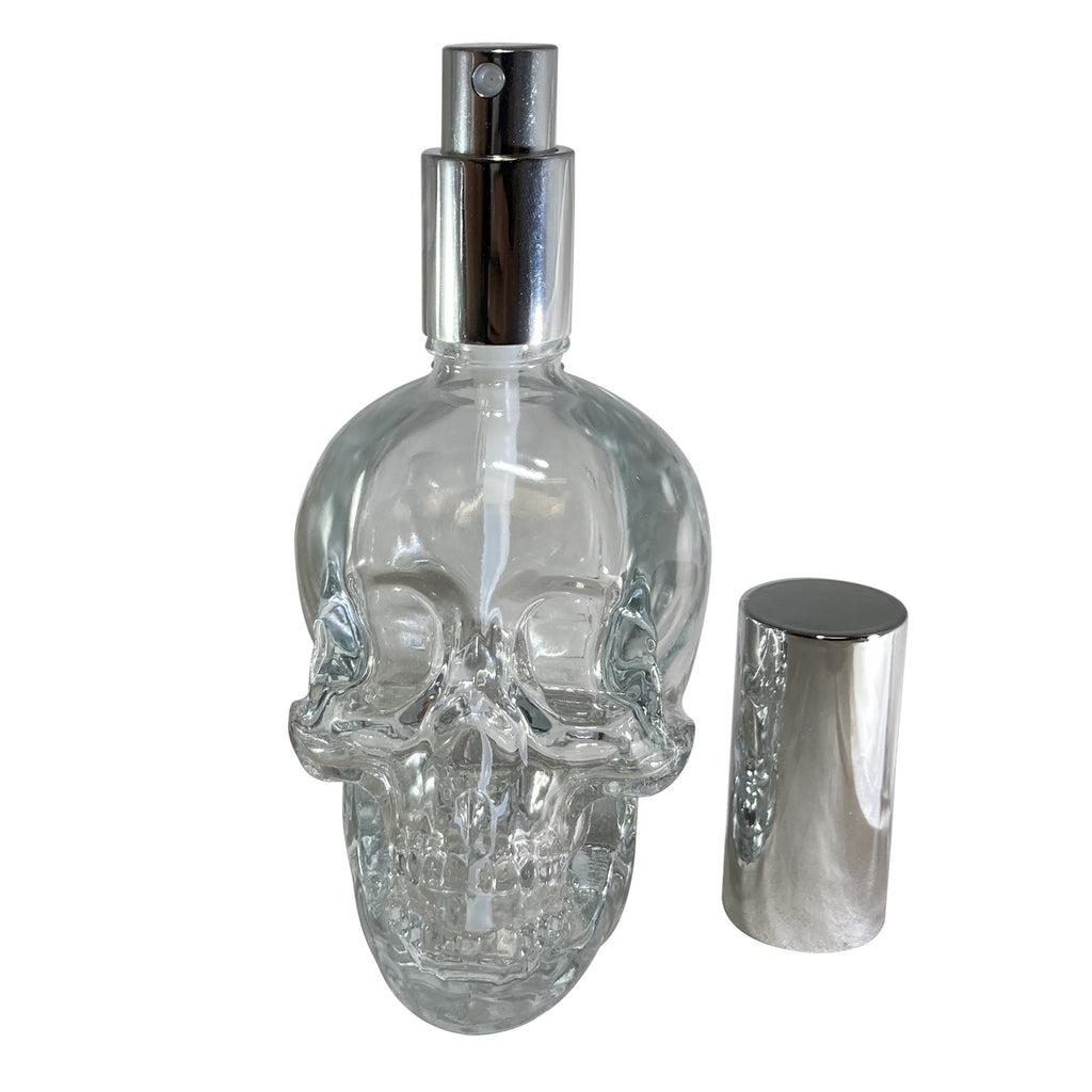 120ml Glass Skull Spray Bottle - Dark Magic Deodorant & Disinfectant Mist