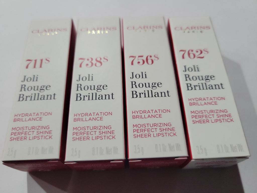 Clarins Joli Rouge Brillant Lipstick 0.1 Oz - Sheer Lip Color & Shine