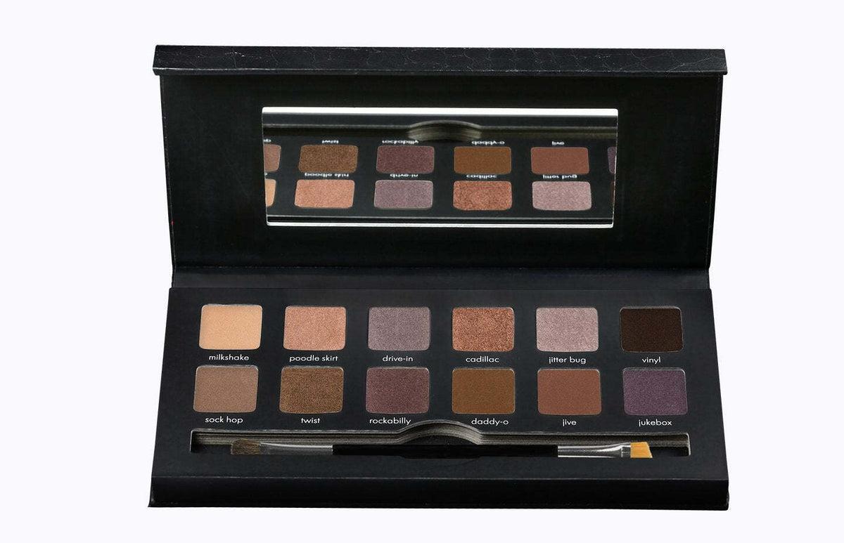12-Color Eyeshadow Palette with Brush - Rock The Croc Makeup Set