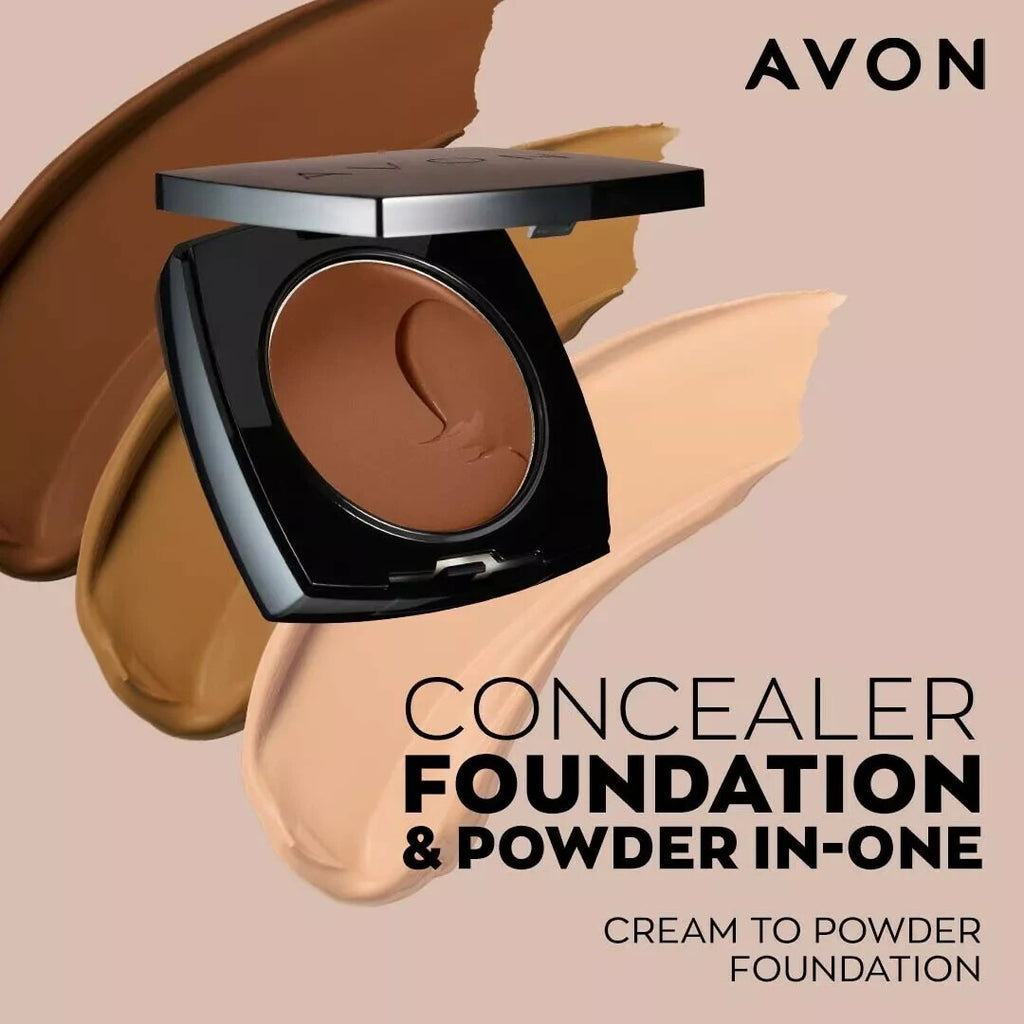 Avon Flawless Cream-to-Powder Foundation Compact 9g SPF 15 310N Medium Beige