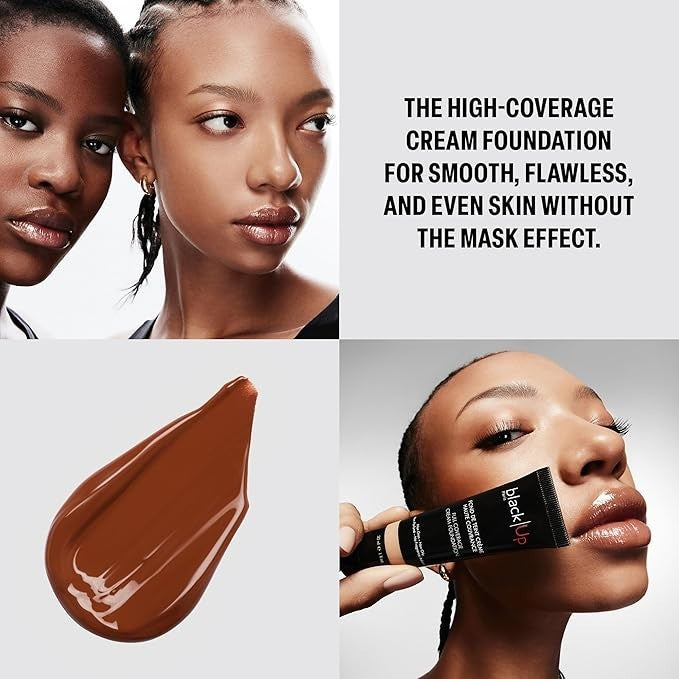 Full Coverage Cream Foundation - 1 oz, HC09 Chestnut (Dark/Golden) - Black Up