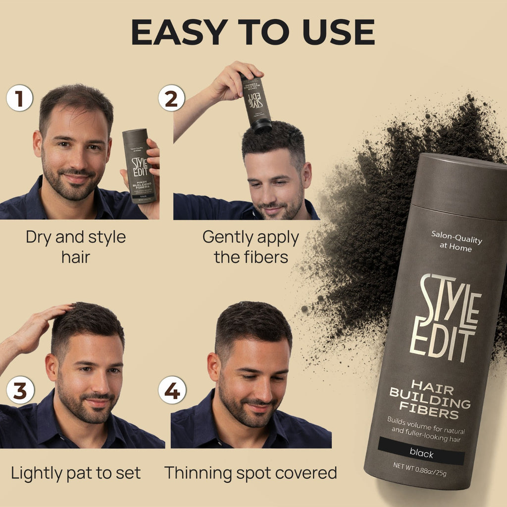 Hair Building Fibers for Thinning Hair | Instant Volume & Concealment
