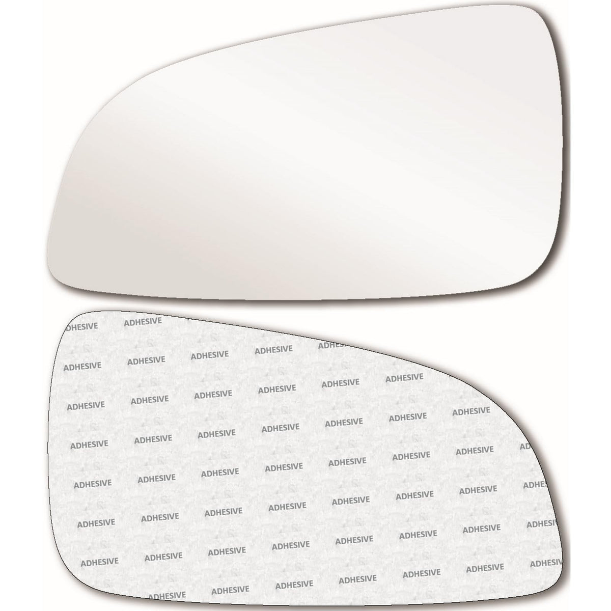 Left Side Replacement Mirror Glass with Adhesive for Saturn Astra – 7.5 in Trapezoid