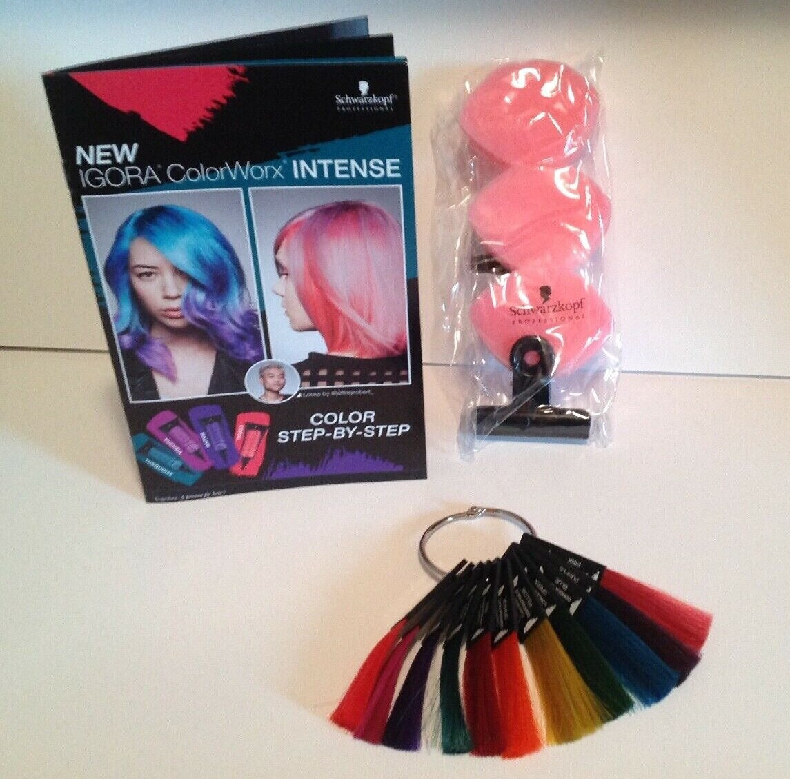 Schwarzkopf Igora Colorworx Intense Swatch Ring Kit with Step-by-Step Guide