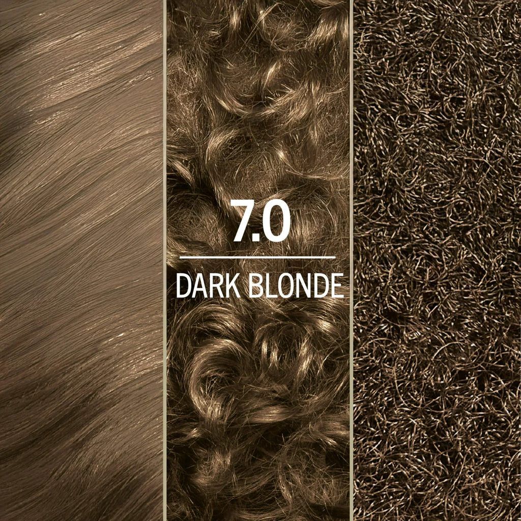 Dark Blonde Hair Dye Kit - Permanent Hair Color with Keratin & Apricot Oil