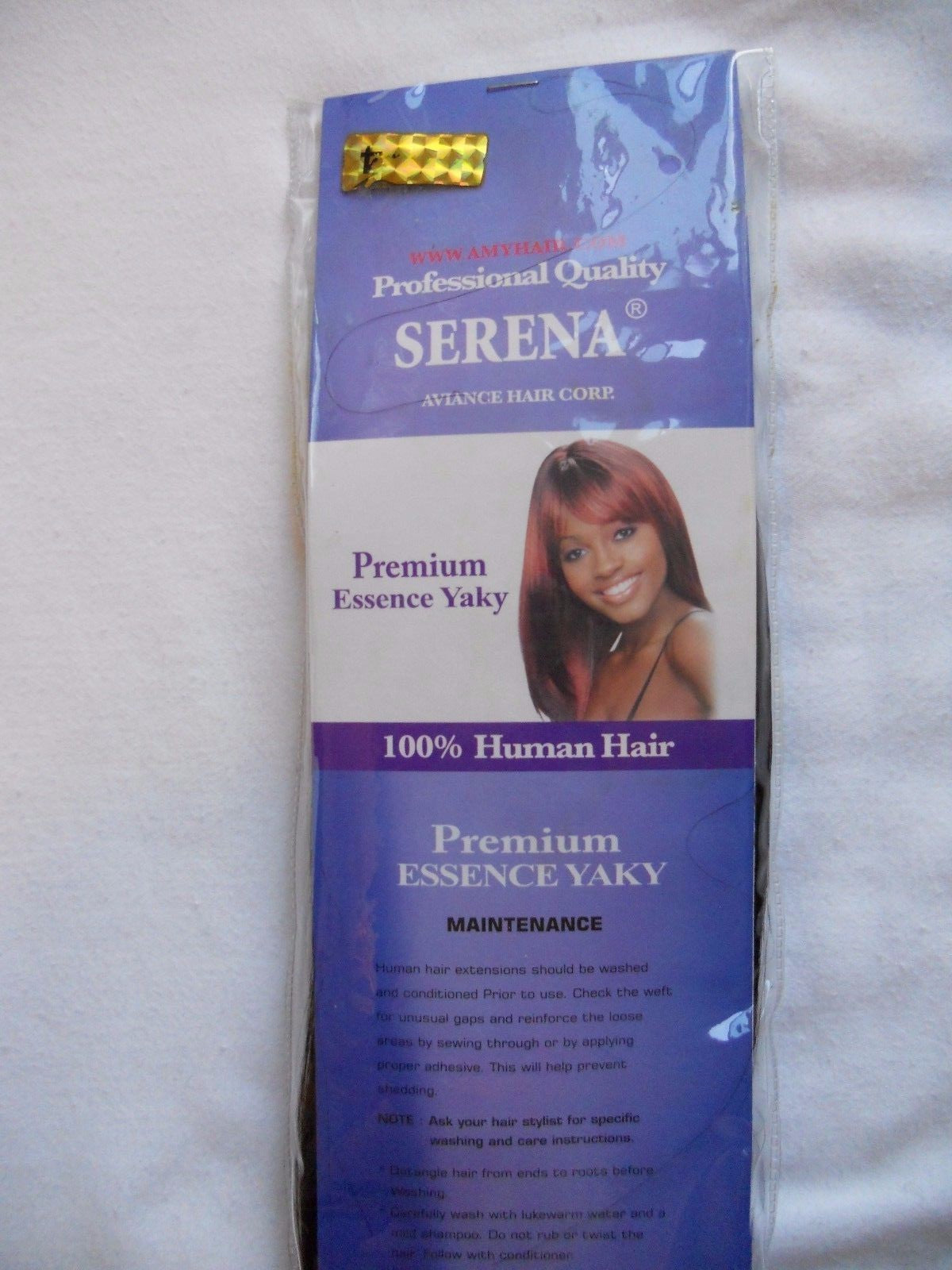 100% Human Hair Yaky Wig - Amy Serena Premium Yaky Style, 10 inches, Color 4 B7