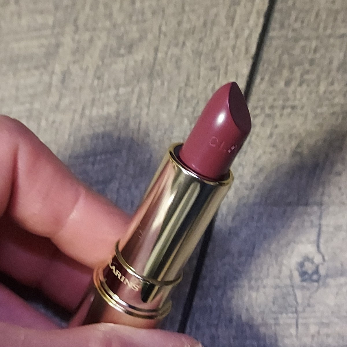 Clarins Joli Rouge Long Wear Lipstick Plum 744 Moisturizing Lip Color