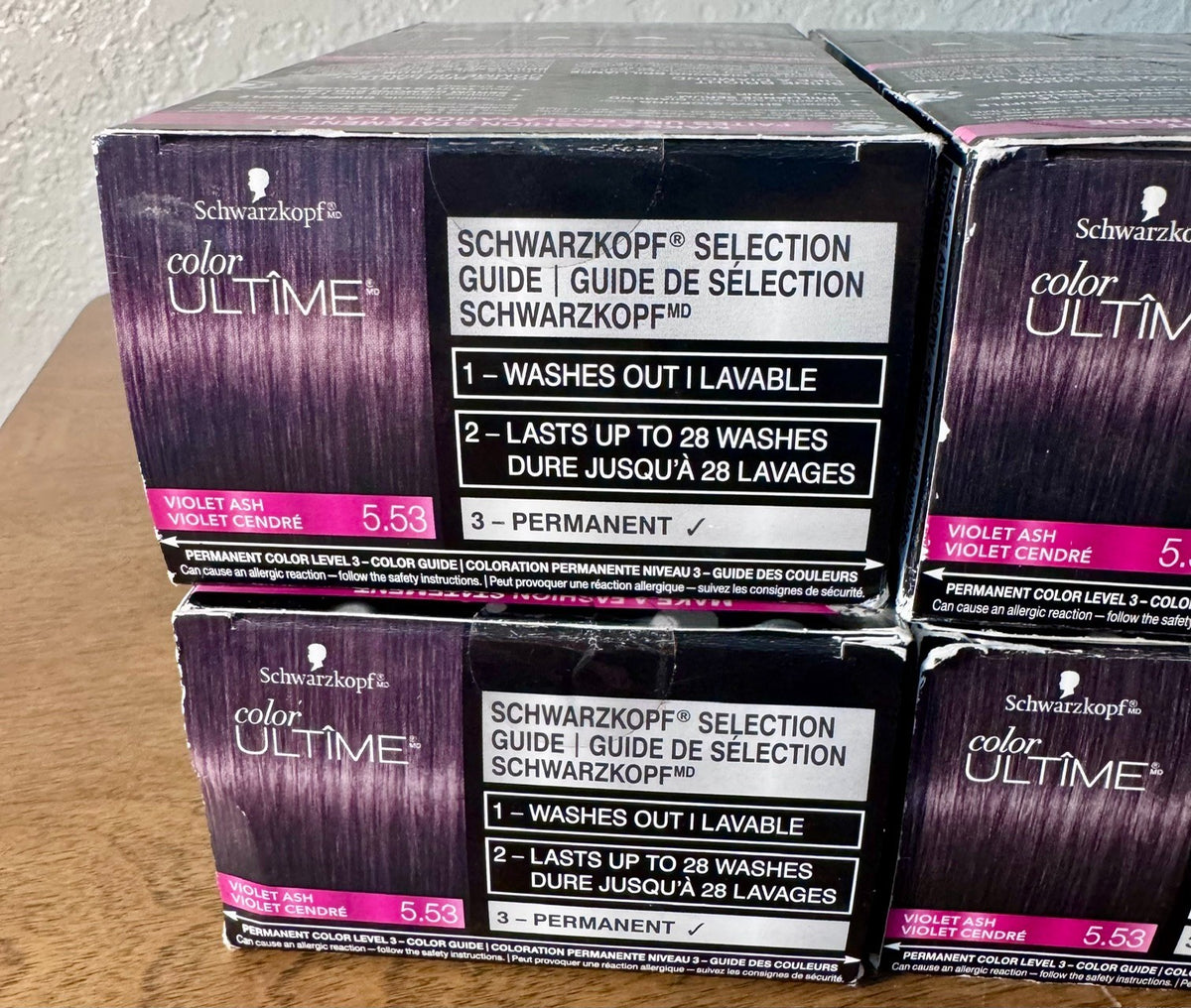 Schwarzkopf Color Ultime Violet Ash Hair Dye - Long Lasting Vibrant Color Pack