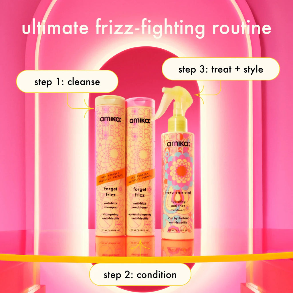 Anti-Frizz Hair Treatment Set - Hydrating Shampoo, Conditioner & Spray